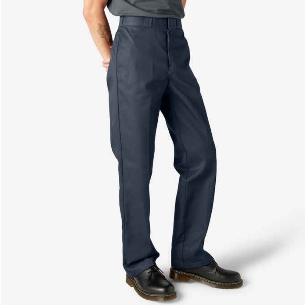 Vintage Dickies Navy Blue Deadstock Workwear Pants Sz 33 x 31